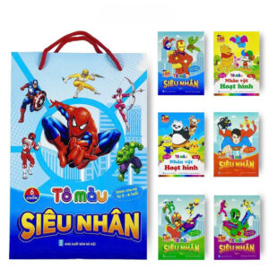 Combo 6 cuốn tô màu siêu nhân