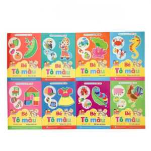 Combo 8 cuốn tô màu cho bé từ 4-5 tuổi