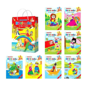 Combo 8 cuốn tô màu kể truyện