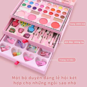 Hộp trang điểm 3 tầng 3in1